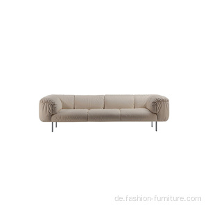 Massivholz 3-Sitzer Couch Polyester Schaum Sofa